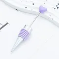 Tappo vino cuore viola creativo con anelli di tenuta in silicone per feste bar utensili - Viola caramella (cinturino in pelle viola caramella)