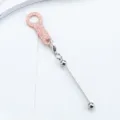 DIY Acryl Glitzer Strohhalm Anhänger für 8-10mm Becher, stilvolles Metallkugel Zubehör. - Roségold (Glitzermodell)