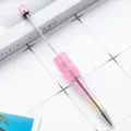 DIY Beaded Pen Rhinestone Ballpoint Pen Custom Glitter Crystal Metal Office Stationery - Pink Gradient