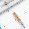 DIY gradient rhinestone beaded pen, sparkle crystal ballpoint pen for crafts and writing. - Bullet Tip 1.0 / Gold Gradient