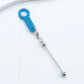 Blauer Glitzer Acryl Strohhalm Anhänger Zubehör für Becher, stilvolles DIY Dekorations-Teil. - Blau (Glitzer-Stil)