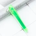Kleurrijke studentenemarker met sleutelhanger transparante neon marker voor bullet journal - Groen