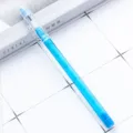 Clear stackable lead push pencil blue variant stationery item for writing and school daily use. - Blue
