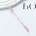 Stainless steel dual ended nail cuticle pusher and gel polish remover tool in rose gold. - Electroplated Rose Gold