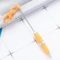 Creative DIY keychain beaded pen portable mini advertising gift ballpoint pen with yellow finish. - Orange