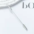 Stainless steel nail cuticle pusher remover tool, professional manicure care tool for salon home. - Electroplated Silver