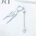 DIY perlenbesetzte U-förmige Haargabel Dutt-Maker kreatives Styling-Accessoire für Frisuren. - Weiß
