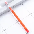 Orange transparent bullet pencil variant, refillable lead, ideal for kids writing & drawing. - Red