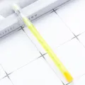 Yellow translucent non-sharpening push-pull stackable lead pencil for children writing - Yellow