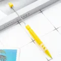 DIY Perlen Mechanischer Bleistift 0.5mm Mine Gelbe Variante Schreibwaren Geschenk - Gelb / 0.5mm