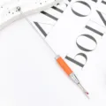 Doppelseitiges Nahtauftrennwerkzeug mit orangefarbenem Griff fuer DIY Handarbeiten Naehen - Orange