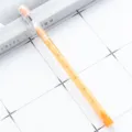 Creative transparent push pencil bullet lead replaceable school office stationery writing supply - Orange