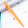 Orange Plastic Click Ballpoint Pen Retractable Ball Pen Writing Stationery Office Supply - Orange