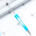 Verloop blauwe kraalbare balpen met metalen staaf, creatieve DIY ambachtelijke pen voor dagelijks. - Gradiënt koningsblauw