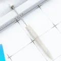 Wheat straw DIY beading pen eco-friendly creative colorful beadable ballpoint pen. - Wheat Straw White