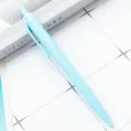 Light blue plastic retractable ballpoint pen, simple press design for smooth daily writing. - Candy Blue