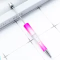Verlopen kralen balpen met slanke metalen stang, stijlvolle DIY plastic pen om te knutselen. - Rozerood Verloop