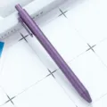 Penna a sfera viola opaco con meccanismo a scatto per ufficio e scuola, cancelleria. - Viola scuro