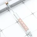 Outdoor multi-functional metal tool pen 5-in-1 scale ruler screwdriver ballpoint pen - Champagne Pink