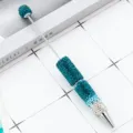 DIY στυλό με χάντρες στρασ λαμπερό κρύσταλλο γραφική ύλη δώρο για γραφείο και σχολείο - Μύτη Σφαίρα 1.0 / Ντεγκραντέ βαθύ μπλε