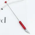 DIY snijmes graveermes met rode metalen handgreep en bal, precisiehandgereedschap. - Rood