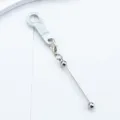 DIY ακρυλικό charm καλαμακιού με κούμπωμα καραμπίνερ, κομψό αξεσουάρ για ποτήρια και καλαμάκια. - Γκρι (στυλ με υφή)