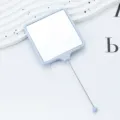 DIY χάντρα τετράγωνος καθρέφτης μακιγιάζ ανοιχτό μπλε φορητός καθρέφτης ομορφιάς - Μπλε Morandi