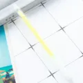 Bolígrafo de gel resaltador amarillo pastel para diario de estudiantes, dibujo y álbumes de fotos DIY. - Amarillo