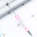 Roze Verloop Glitter Kralen Balpen Kunststof met Metalen Stang voor Handwerk DIY - Roze Verloop
