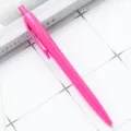 Pink retractable ballpoint pen plastic click pen for office and school stationery supply - Candy Rose Red