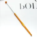 Crochet en aluminium orange 2.0mm tête simple outil de tricot DIY pour pulls et fils. - 5mm / Or rose