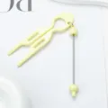 DIY perlen U-förmige haargabel zubehör, elegante haar-dutt-nadel für tägliches styling. - Süßigkeiten Gelb