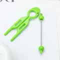 Grüne DIY U-förmige Haarnadel Dutt-Macher Kunststoff Haar-Accessoire Styling-Werkzeug - Bonbongrün
