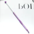 Crochet métallique simple avec poignée en aluminium coloré pour outils de tricot de pull en fil. - 5mm / Violet