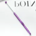 Crochet en métal violet avec marquage de taille fin pour loisirs créatifs et projets de tricot. - 6mm / Violet