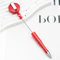 Κόκκινο αναδιπλούμενο στυλό θήκης καρτών για νοσοκόμα γιατρό και γραφή στυλό - Κόκκινο