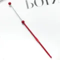 Crochet simple en aluminium 3.0mm aiguille à tricoter fil DIY outil d'artisanat pour pull - 3mm / Rouge