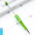 DIY στυλό γραφής με λαμπερά στρας και μεταλλική ράβδο για προσαρμοσμένα σχέδια χαντρών - Πράσινο γρασιδιού μακαρόν (στυλ ζάχαρης)