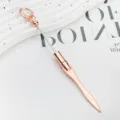 Rose gold metal letter opener multi-functional DIY bead weaving tool portable keychain cutter - Electroplated Rose Gold