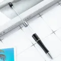 Stylo à perles tube vide DIY, stylo à bille artisanal créatif pour la conception. - Noir