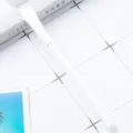Witte milieuvriendelijke papieren balpen, minimalistische briefpapier voor kantoor en school. - Wit