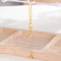 Accesorio de llavero de metal dorado DIY con cierre de mosquetón para manualidades. - Dorado