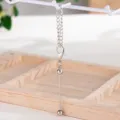 Variante de accesorio de llavero de metal con cuentas mini DIY plateado y colgante - Plateado