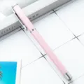Stylo roller en métal rose, élégant stylo de signature d'affaires avec clip argenté pour bureau. - Rose