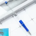 Stylo Perle Tube Vide DIY Bille Artisanat Fait Main Créatif Fournitures de Papeterie - Bleu