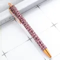Fashion pink leopard print ballpoint pen with rose gold clip and metal tip for school. - Pink New Leopard Print