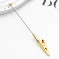Gold metal memo clip DIY beading wire card holder stationery desktop office accessory - Electroplated Gold