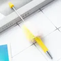 Pluche balpen geel pluizige schattige decoratieve pen creatieve briefpapier kantoorartikelen - Gele Gradiënt