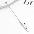 DIY Metal Memo Clip Alligator Clamps Card Holder Long Stem Ball Top Craft Accessories - Electroplated Silver