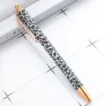Leopard print ballpoint pen with rose gold metal clip chic stationery office writing supply - Light Gray New Leopard Print